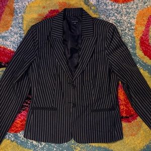 CHADWICKS blue striped jacket blazer size 14